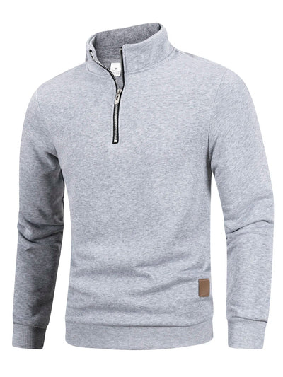 Aron® | Pull Fleece Homme à Demi-Zip Chaud Hiver Sweatshirt Respirant