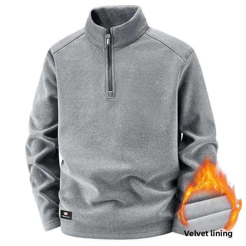 Kilian® | Pull Fleece Homme à Col Zippé Demi - Chaud, Hiver, Sweat-Shirt Respirant