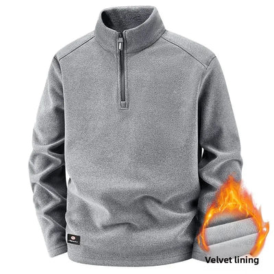 Kilian® | Pull Fleece Homme à Col Zippé Demi - Chaud, Hiver, Sweat-Shirt Respirant