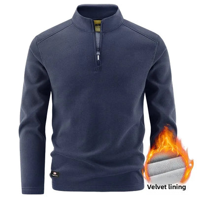 Kilian® | Pull Fleece Homme à Col Zippé Demi - Chaud, Hiver, Sweat-Shirt Respirant