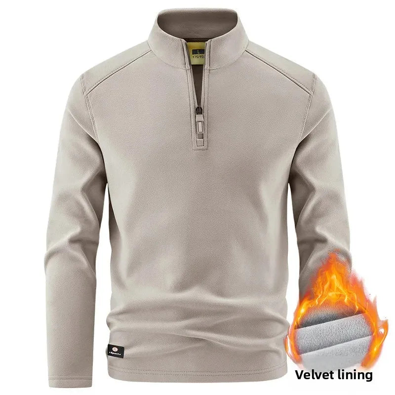 Kilian® | Pull Fleece Homme à Col Zippé Demi - Chaud, Hiver, Sweat-Shirt Respirant