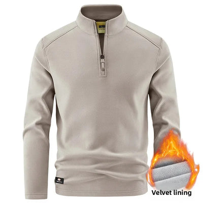 Kilian® | Pull Fleece Homme à Col Zippé Demi - Chaud, Hiver, Sweat-Shirt Respirant