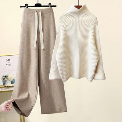 Mira® - Ensemble tricot élégant avec pull à col roulé