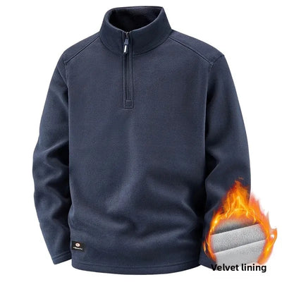 Kilian® | Pull Fleece Homme à Col Zippé Demi - Chaud, Hiver, Sweat-Shirt Respirant