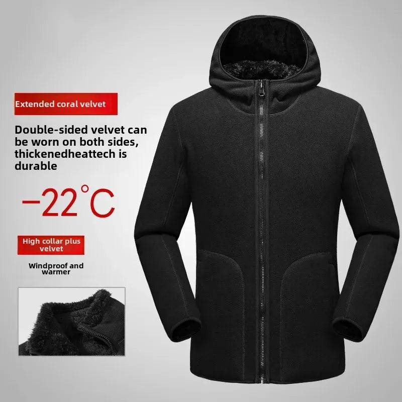 Christoph® | Pull Fleece à Demi-Zip pour Hommes Chaud Hiver Sweatshirt Respirant