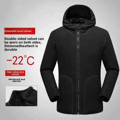 Christoph® | Pull Fleece à Demi-Zip pour Hommes Chaud Hiver Sweatshirt Respirant