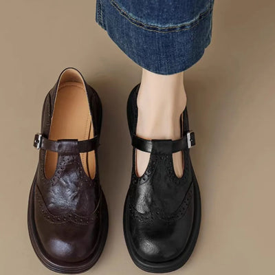 Louisa® | Chaussures Mary Jane orthopédiques en cuir végan