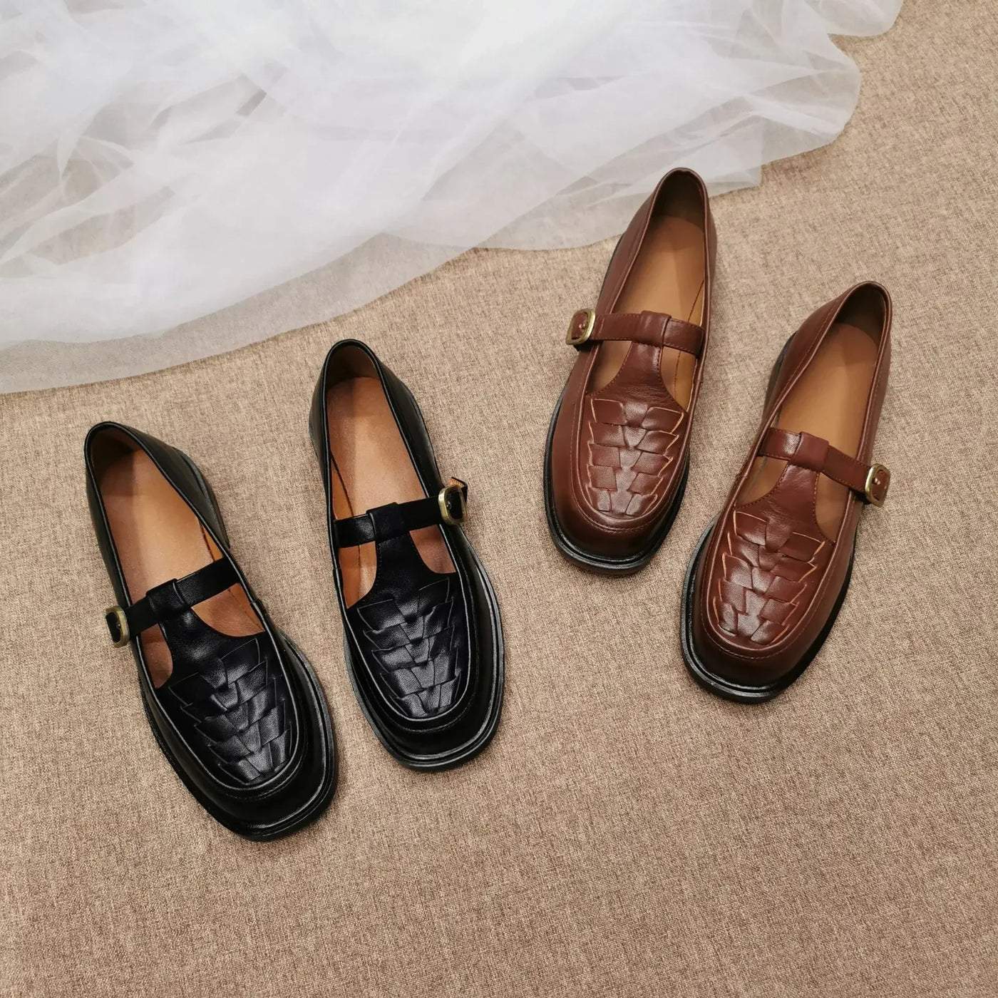 Elisabeth® | Chaussures Mary Jane Orthopédiques en Cuir Vegan