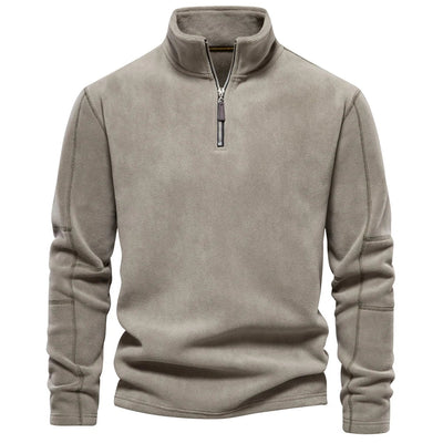 Konstantin® | Pull en polaire pour hommes à demi-fermeture éclair, chaud, hiver, sweat-shirt respirant
