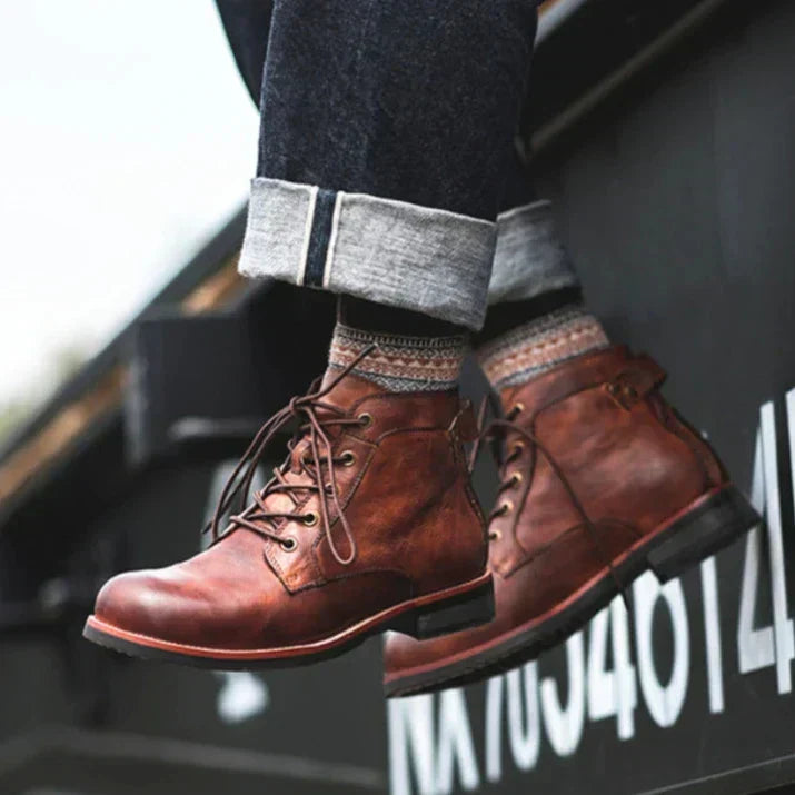 Paul® | Bottes rétro pour hommes à bout rond