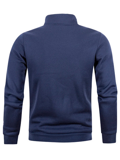 Aron® | Pull Fleece Homme à Demi-Zip Chaud Hiver Sweatshirt Respirant