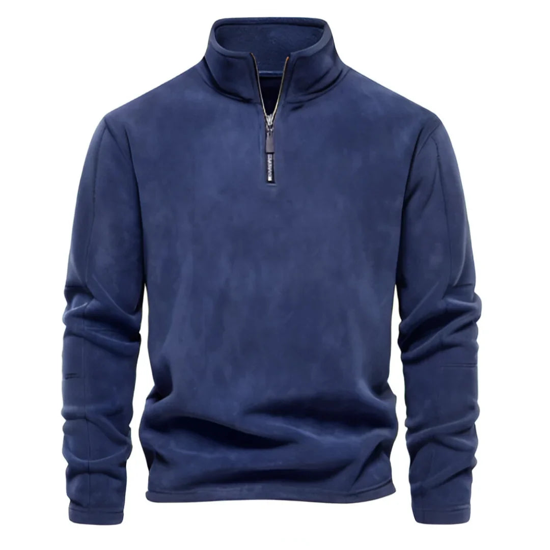 Konstantin® | Pull en polaire pour hommes à demi-fermeture éclair, chaud, hiver, sweat-shirt respirant