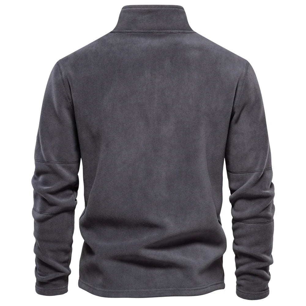 Konstantin® | Pull en polaire pour hommes à demi-fermeture éclair, chaud, hiver, sweat-shirt respirant