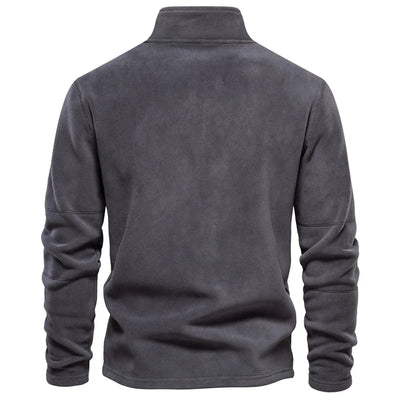 Konstantin® | Pull en polaire pour hommes à demi-fermeture éclair, chaud, hiver, sweat-shirt respirant