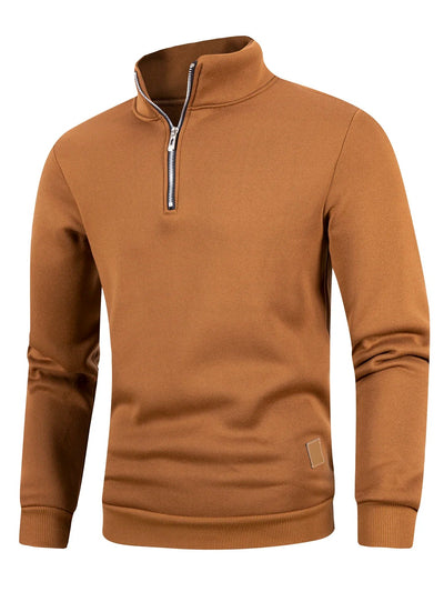 Aron® | Pull Fleece Homme à Demi-Zip Chaud Hiver Sweatshirt Respirant