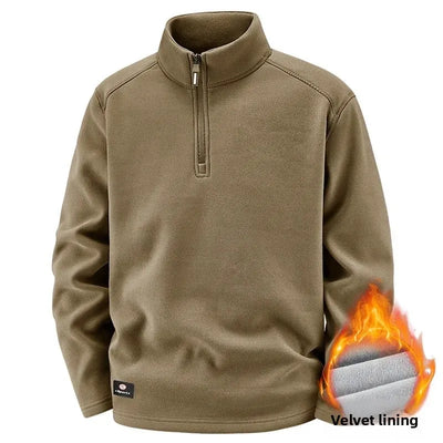 Kilian® | Pull Fleece Homme à Col Zippé Demi - Chaud, Hiver, Sweat-Shirt Respirant