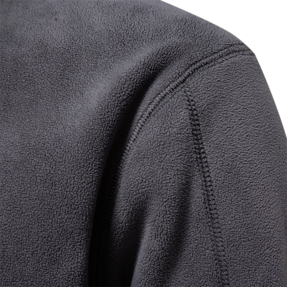 Konstantin® | Pull en polaire pour hommes à demi-fermeture éclair, chaud, hiver, sweat-shirt respirant