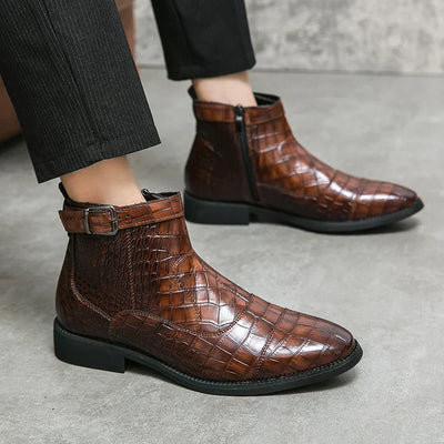 Dylan | Bottines avec boucle en simili cuir