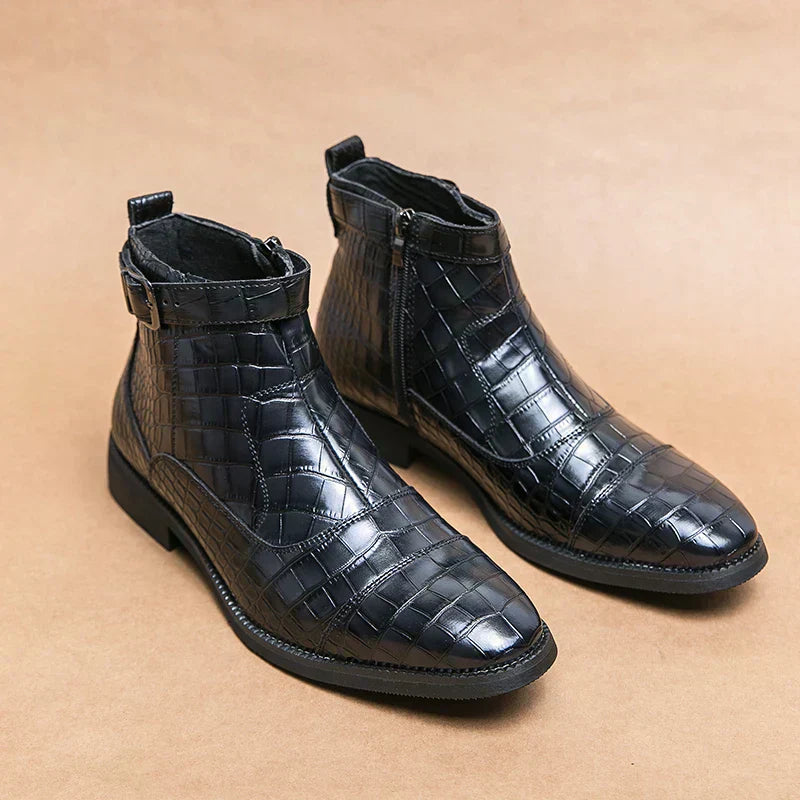 Dylan | Bottines avec boucle en simili cuir