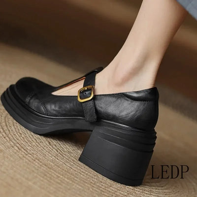 Greta® | Chaussures Mary Jane orthopédiques en cuir vegan