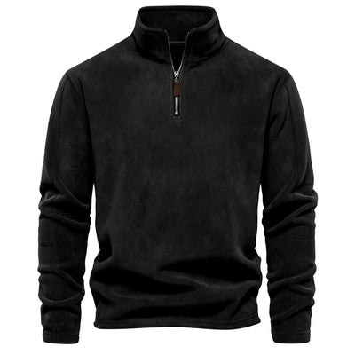 Konstantin® | Pull en polaire pour hommes à demi-fermeture éclair, chaud, hiver, sweat-shirt respirant