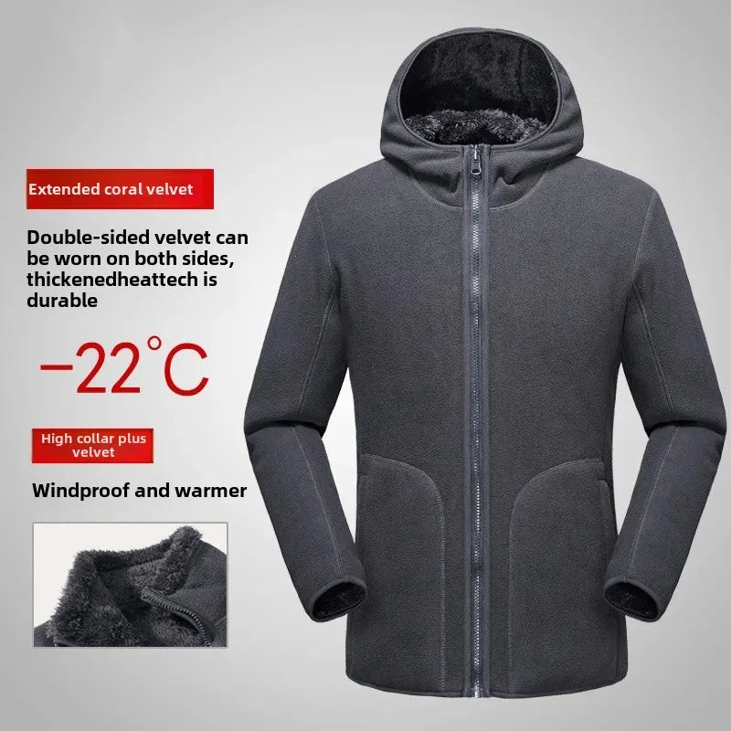 Christoph® | Pull Fleece à Demi-Zip pour Hommes Chaud Hiver Sweatshirt Respirant