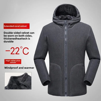 Christoph® | Pull Fleece à Demi-Zip pour Hommes Chaud Hiver Sweatshirt Respirant