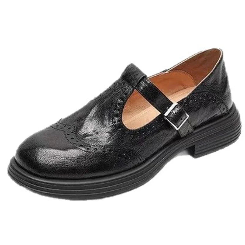 Louisa® | Chaussures Mary Jane orthopédiques en cuir végan