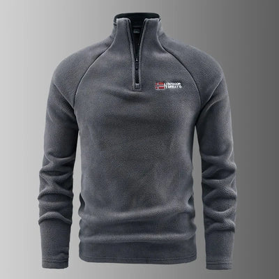 Valentin® | Pull Fleece pour Hommes à Demi-Zip Chaud Hiver Sweatshirt Respirant