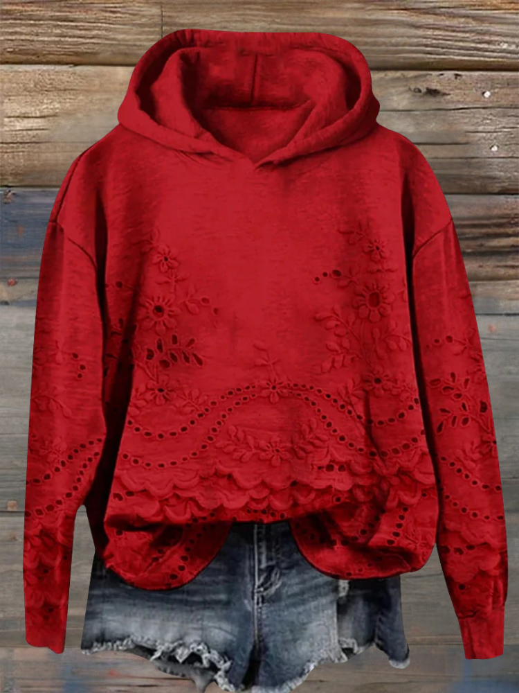 SASSY | Hoodie avec broderie florale