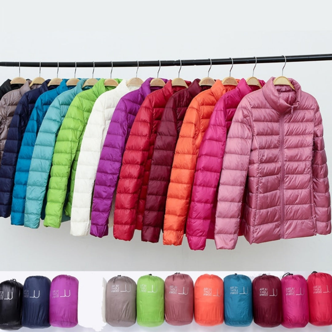 Theresia® | Nouvelle veste d'hiver ultralégère avec plumes de canard blanc
