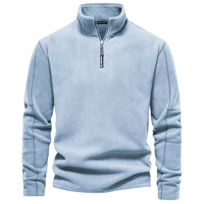 Konstantin® | Pull en polaire pour hommes à demi-fermeture éclair, chaud, hiver, sweat-shirt respirant