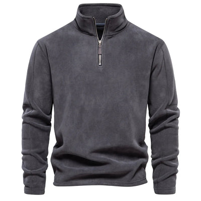 Konstantin® | Pull en polaire pour hommes à demi-fermeture éclair, chaud, hiver, sweat-shirt respirant