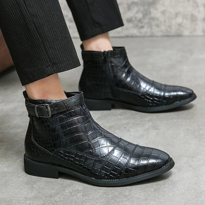 Dylan | Bottines avec boucle en simili cuir