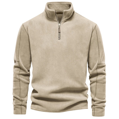 Konstantin® | Pull en polaire pour hommes à demi-fermeture éclair, chaud, hiver, sweat-shirt respirant