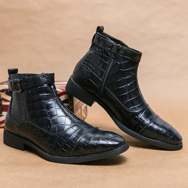 Dylan | Bottines avec boucle en simili cuir