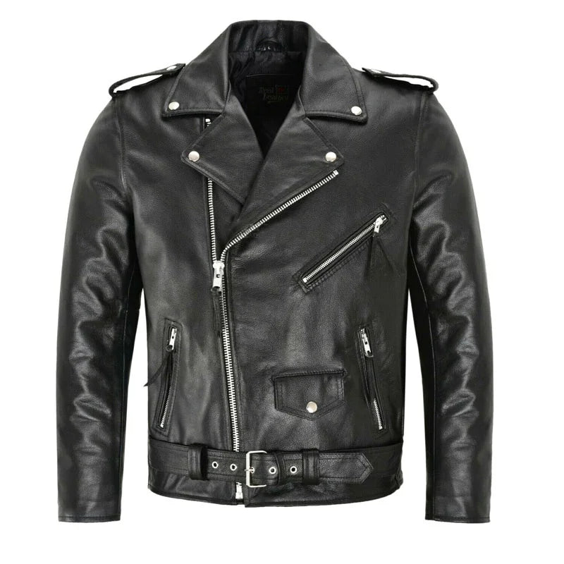 Wójcik™ | Veste de biker en cuir