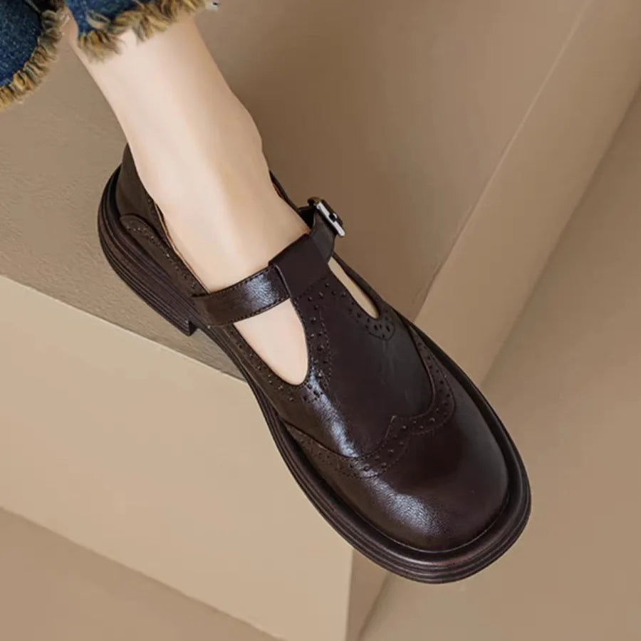 Louisa® | Chaussures Mary Jane orthopédiques en cuir végan