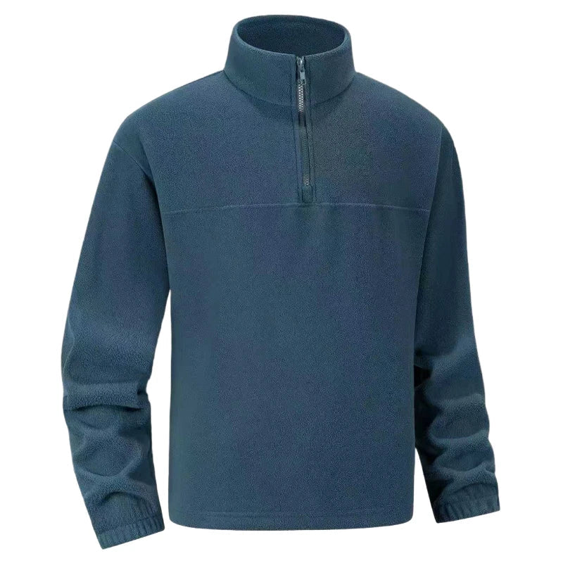 Jakob® | Pull Fleece Homme à Demi-Zip Chaud Hiver Sweatshirt Respirant