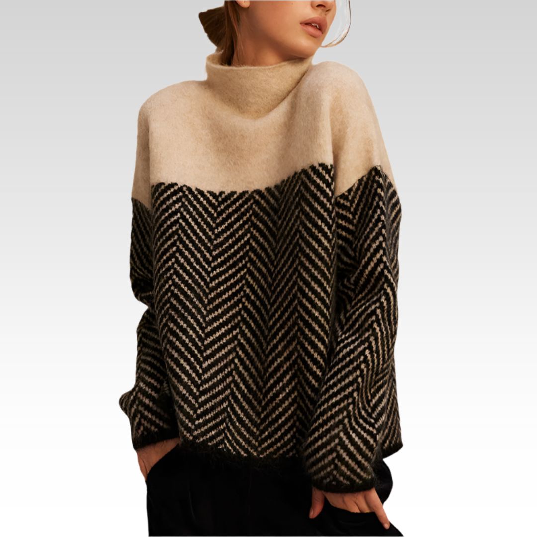 Adelie | Pull à col roulé premium en tricot fin