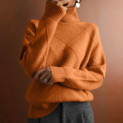 Marcelle | Pull à col roulé en grosse maille