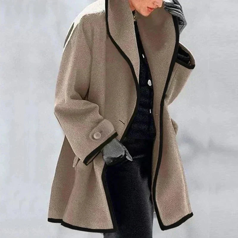 Melinda® | Manteau en laine avec finition contrastante