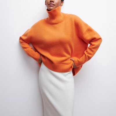 Zyora | Pull en maille élégant à col roulé