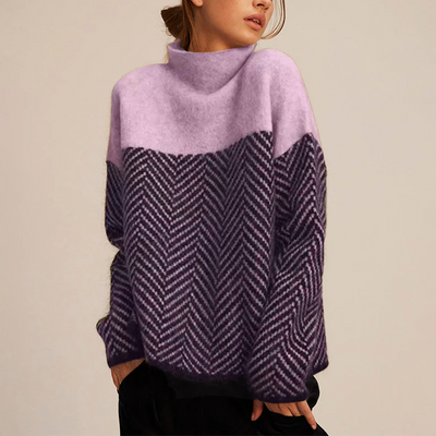 Adelie | Pull à col roulé premium en tricot fin