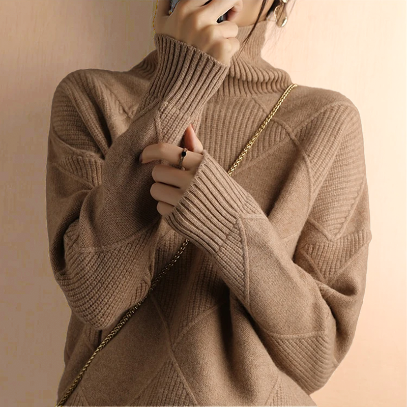 Marcelle | Pull à col roulé en grosse maille