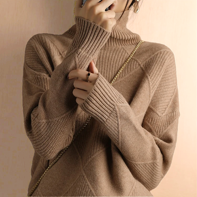 Marcelle | Pull à col roulé en grosse maille