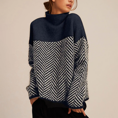 Adelie | Pull à col roulé premium en tricot fin