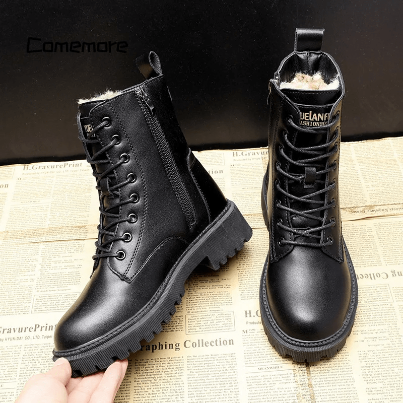 Lotte® | Bottes élégantes en cuir noir