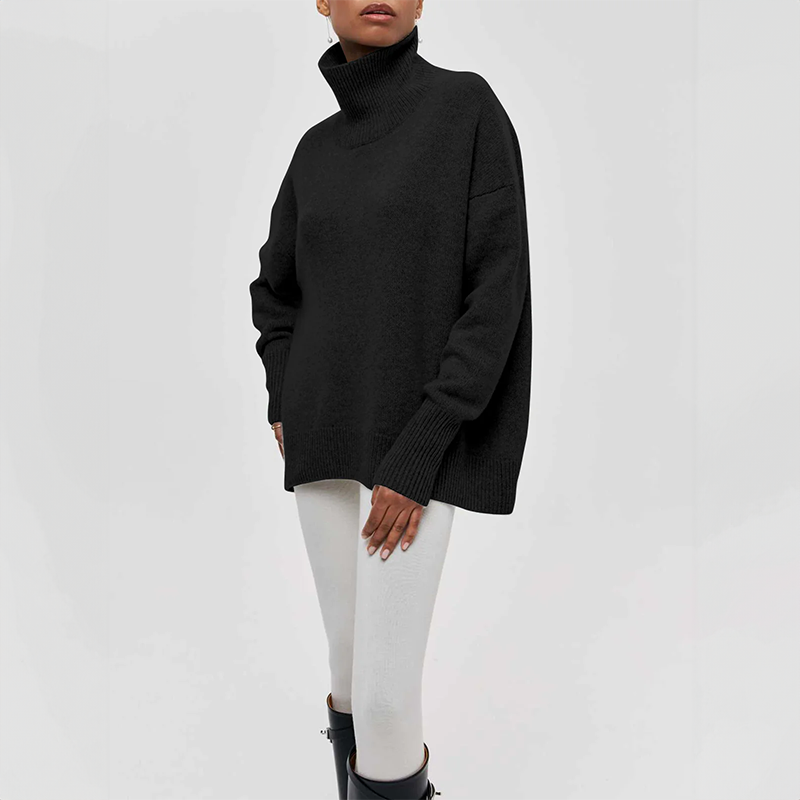 Zyora | Pull en maille élégant à col roulé