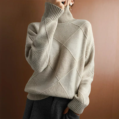 Marcelle | Pull à col roulé en grosse maille